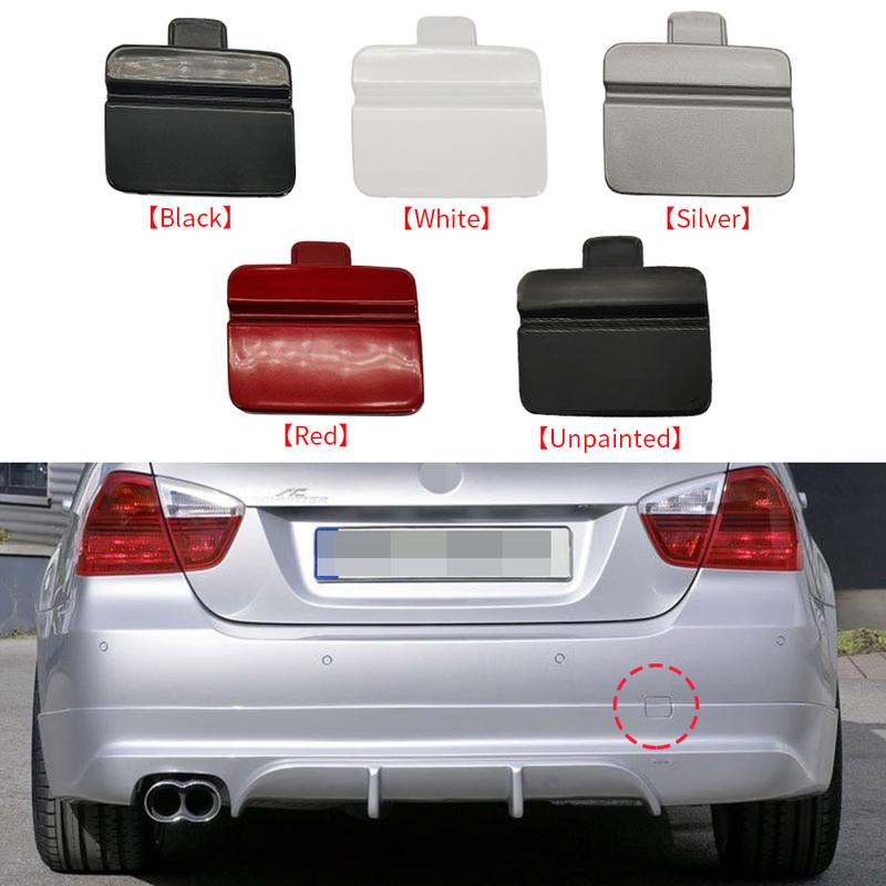 For BMW E90 Car Rear Bumper Tow Hook Cover Cap Black White For BMW 3 Series 2005-2008 316 318 320 323 330 51127187542