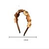 Autumn and Winter Wool Flower Headband Female Cute Weaving Face Wash Hairpin Hair Accessories Versatile High Value Coffee Color Pressure Hair Headband