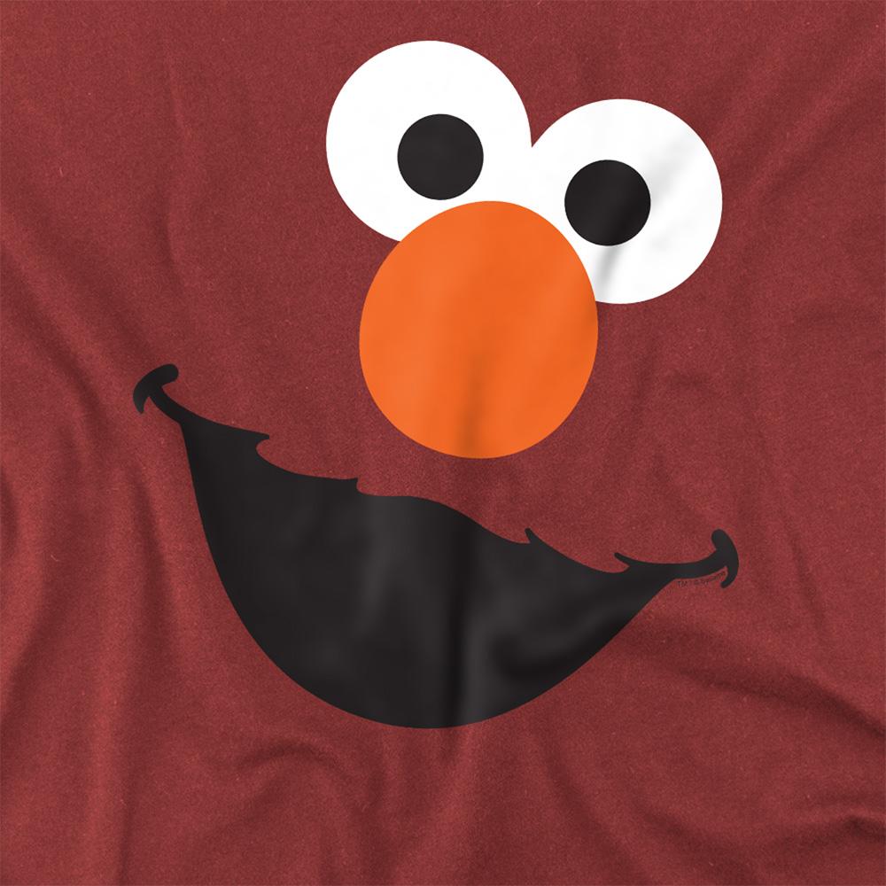 Sesame Street Unisex Adult Elmo Face T-Shirt