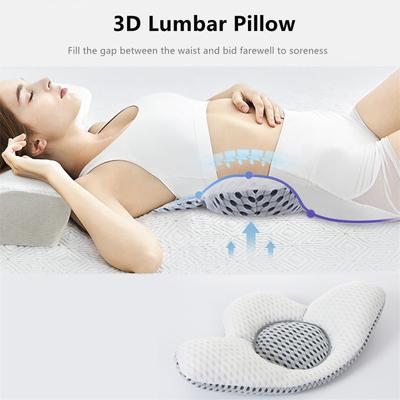 3D Lumbar Pillow Sleep Lumbar Intervertebral Disc Breathable Lumbar Support Cushion Pregnant Women Sleep Lumbar Support