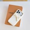 Silicone Stereo Bow With Love Lanyard Mobile Phone Case for Iphone 17/16/15 Pro Max Anti-Fall Protective Cover for Apple14 13 12