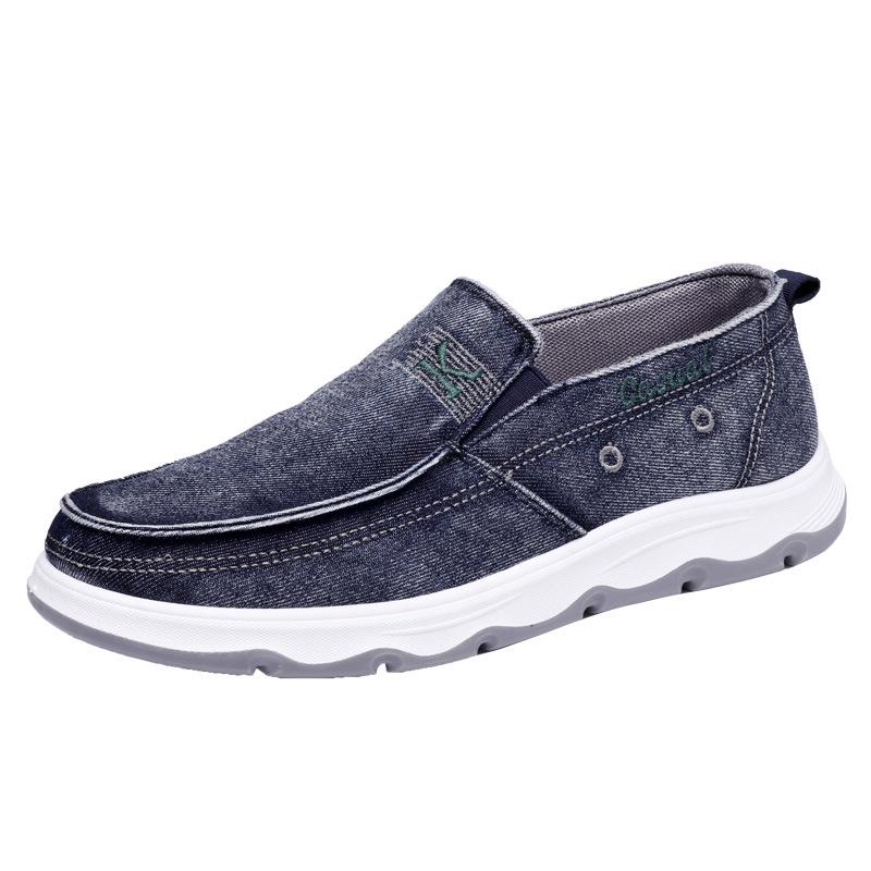 Shoes men's spring casual shoes comfortable washed cloth men's shoes cloth shoes men's lazy shoes