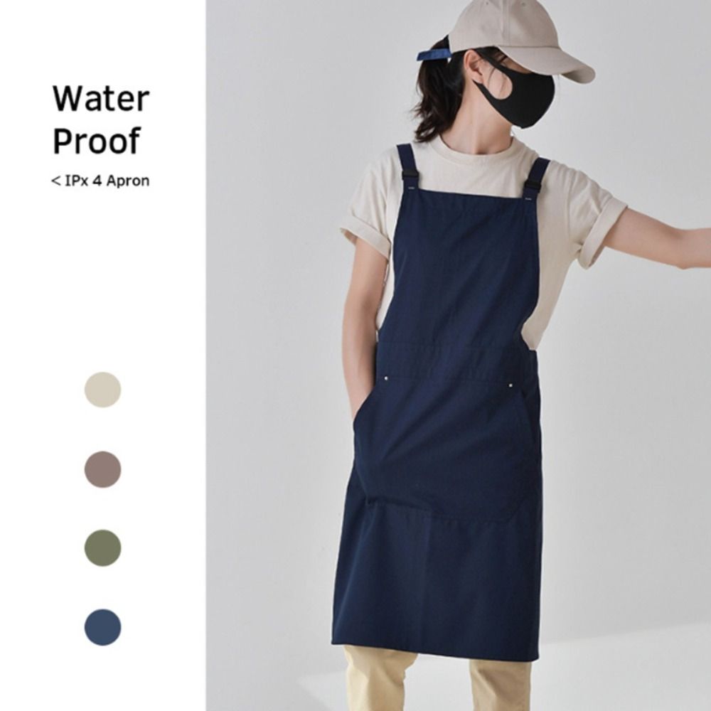 Durable Antifouling Kitchen Apron Waterproof Breathable Cooking Aprons Oilproof Wear-resistant Restaurant Uniform Household