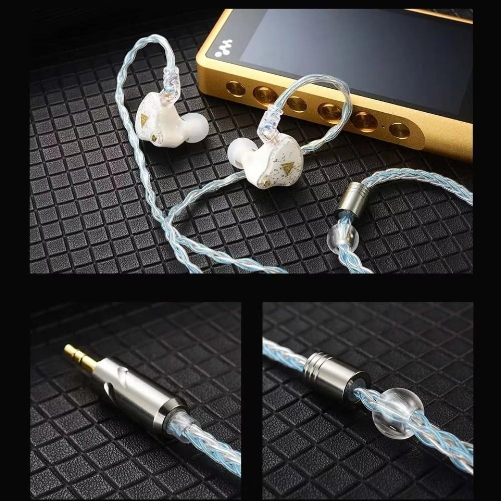 8-Strand QKZ T1 Headphone Upgrade Cord 2Pin KZ Earphone Replacement Cable Music Enthusiasts