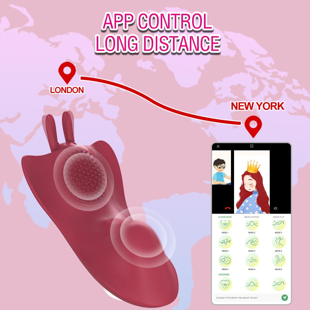Vibrator Wearable Butterfly Bluetooth APP Clitoris Stimulator G-spot Massager Wireless  Wearable Panty Vibrator Couple Intimate Sex Toys For Women