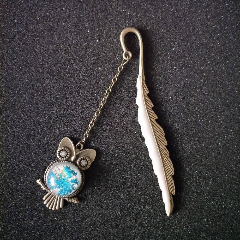 Stationery Pendant Dragonflies School Bookmark Luminous Bookmark Feather Bookmarks Metal Bookmark