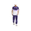 adidas Originals FW24 Série Maillot CNY Réel T-shirt Confortable Simple Doux à Manches Courtes Homme Hauts Violet Blanc JF2590