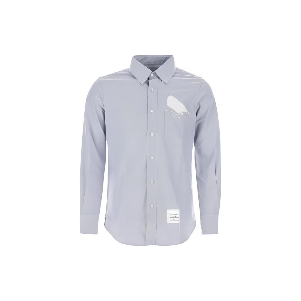 THOM BROWNE THOM BROWNE FW23 Shirts Men's Light Blue Moderate Other MWL272E-E0668-480