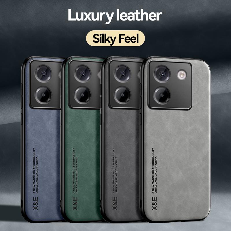 KEYSION Luxury Retro PU Leather Case for Xiaomi POCO M7 Pro 5G Soft Silicone+PC Shockproof Phone Back Cover for POCO M7 Pro 5G