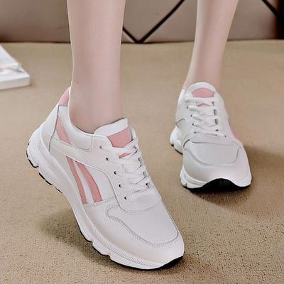 Little White Shoes Women's Spring and Autumn New Versatile Sports Shoes Student Casual Leather Lightweight Board Shoes