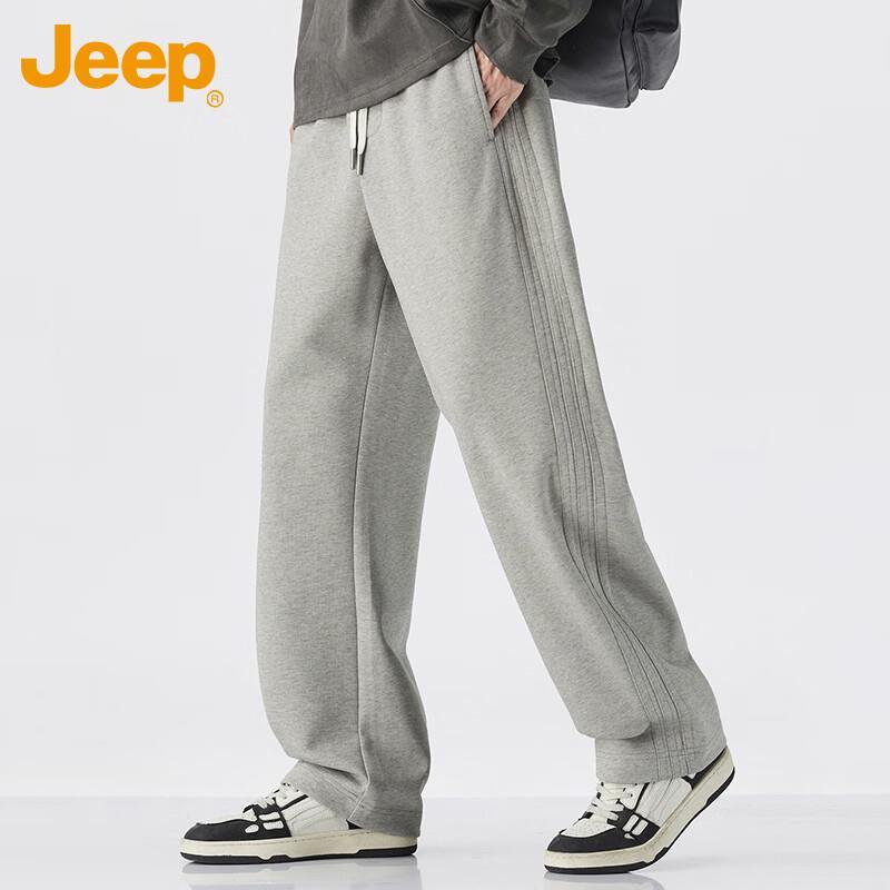 JEEP Men s Loose Straight-Leg Drawstring Casual Pants 38