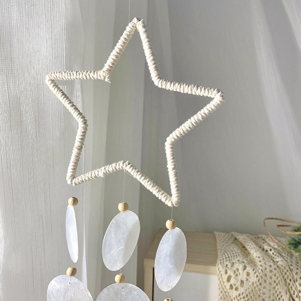 Shell Wind Chimes Decorative Mobiles Hanging Chime for home and indoor Kids Bedroom Balcony