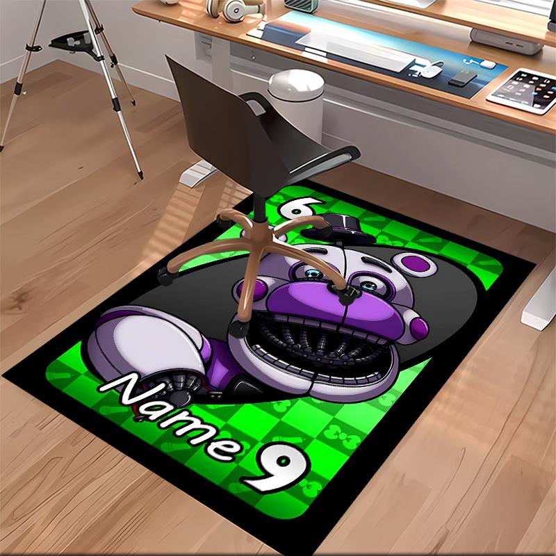 Custom personalization Five Nights at Freddy's Print Area Rug - Soft, Washable Non-Slip Indoor Mat,Living Room,Home&Office Decorative Rug
