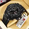 Sanda Trendy Dual Display Men's Waterproof Sport Watch with Alarm and Timer