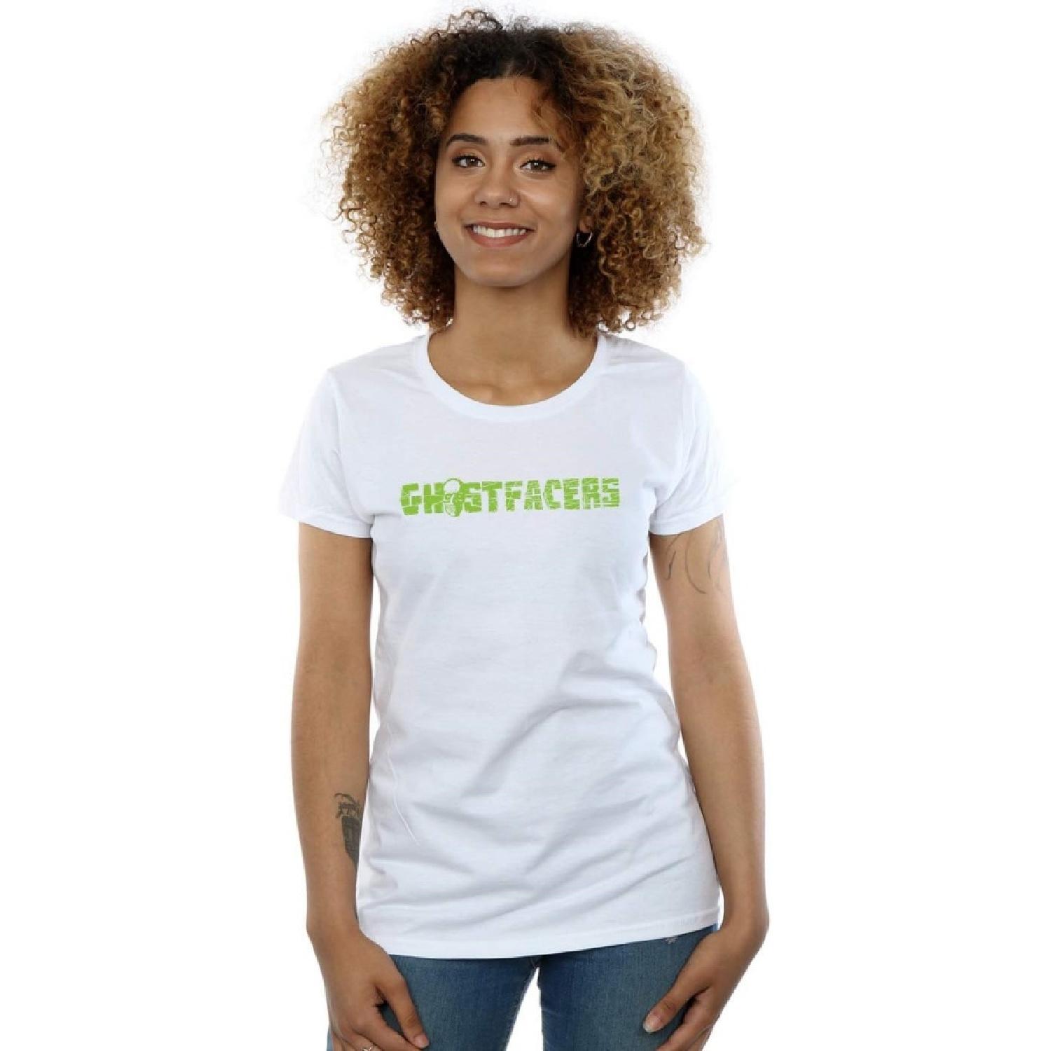 Absolute Cult Supernatural Women s Ghostfacers Logo T-Shirt White Medium XXXXXL белый