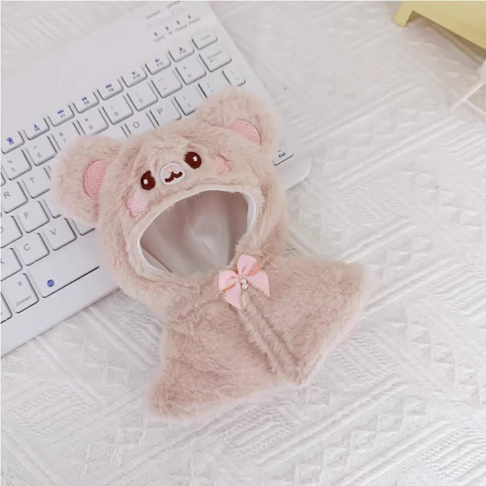 17cm Mini Plush Doll's Clothes Outfit Accessories For 17cm Labubu Cotton Dolls Plush Animals Cape Clothing Gift