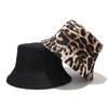 Spring and Summer Cotton Leopard Print Bucket Hat Fisherman Hat Outdoor Travel Sun Cap for Men and Women 87
