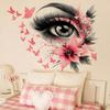 Art Flower Butterfly Eye Creative Wall Sticker Bedroom Living Room Home Atmosphere Decorative Wall Sticker Self-adhesive