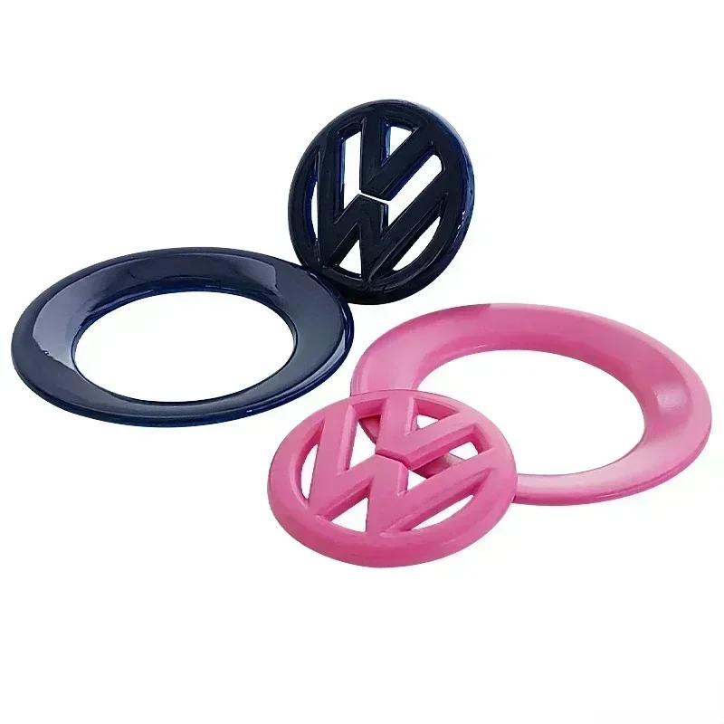 Nuovo Adesivo Emblema Centrale per Volante Auto 3D in ABS Traforato per Volkswagen Passat MK6 MK7 CC Polo Golf Jetta Beetle Polo