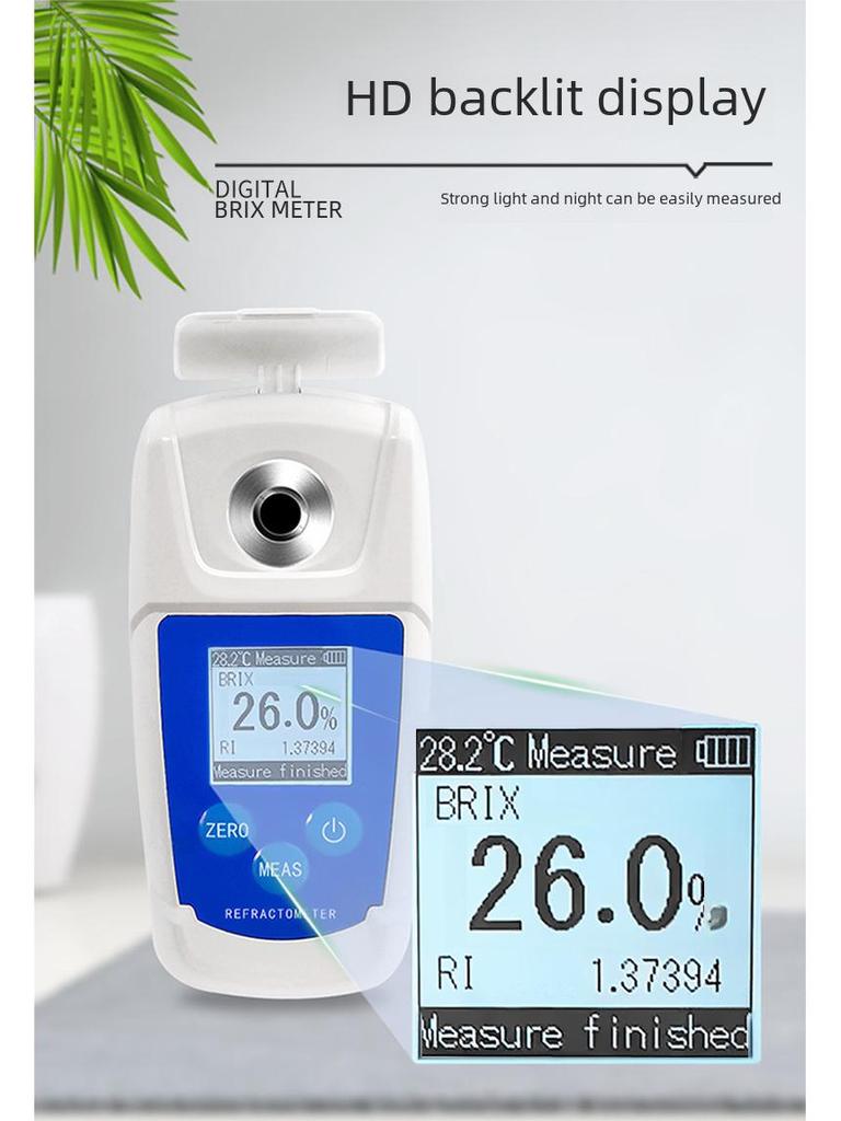 Digitalanzeige Frucht- und Saftzucker-Messgerät Refraktometer
