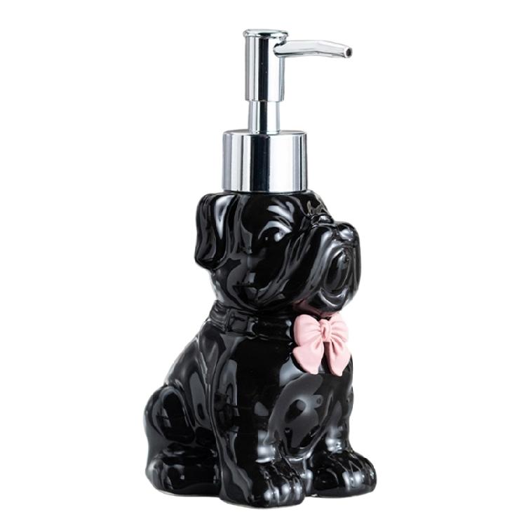 Lovely Cats Design Soap Dispenser Easy Maintenance Soap Holder with Press Pump For Household Countertop Organization