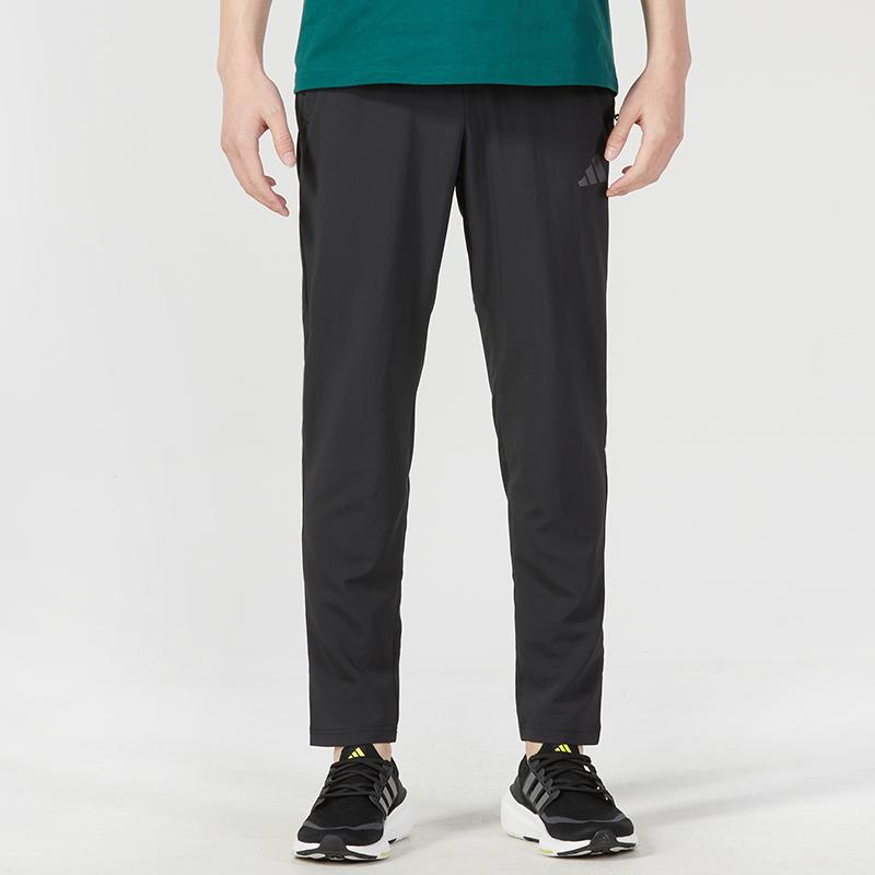 Adidas TR-ES+ BL Hose Straight-Leg Solid Sportswear Herren Unterteile Schwarz Grau IB8147