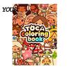 Creative Gifts for Children Cartoon Character Coloring Book Kids, Thick Paper Clear Line Birthday Painters Art Patterns Drawing Book, Fine Motor