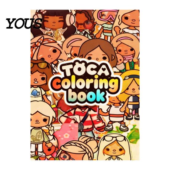 Creative Gifts for Children Cartoon Character Coloring Book Kids, Thick Paper Clear Line Birthday Painters Art Patterns Drawing Book, Fine Motor
