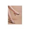 Shoetopia Embellished Golden Sparkle Block Heeled Sandals For Women & Girls /Eu36