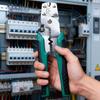 Conectores Elétricos Terminais de Fio em Forma de U em Forma de O 0,5-4MM Terminais Cabo Terminal Pontas de Fio com Conjunto de Alicates de Crimpagem