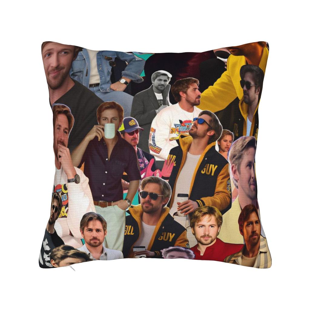 Ryan Gosling Collage Pillowcases Cute Funny Pillow Case For Office Car Home Decor Soft Pillow Cover
