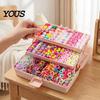 Elastic Fabric Hair Ties Colorful Bands Clips Mini Claw Rubber Versatile Kit with Box for Girls Teens Children, Accessories Daily Styling Everyday