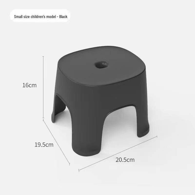 Children's Plastic Non-Slip Stool - Durable for Shoe Changing, Bathroom, and Living Room Use.