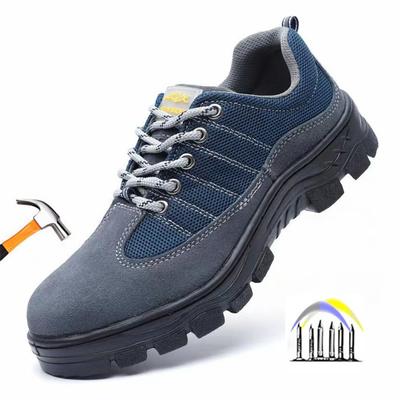 Funkenhemmende Arbeitsschuhe für Herren, Sicherheitsschuhe mit Stahlkappe, Anti-Smashing-Arbeitsschuhe mit Schutz, rutschfeste Arbeitsstiefel