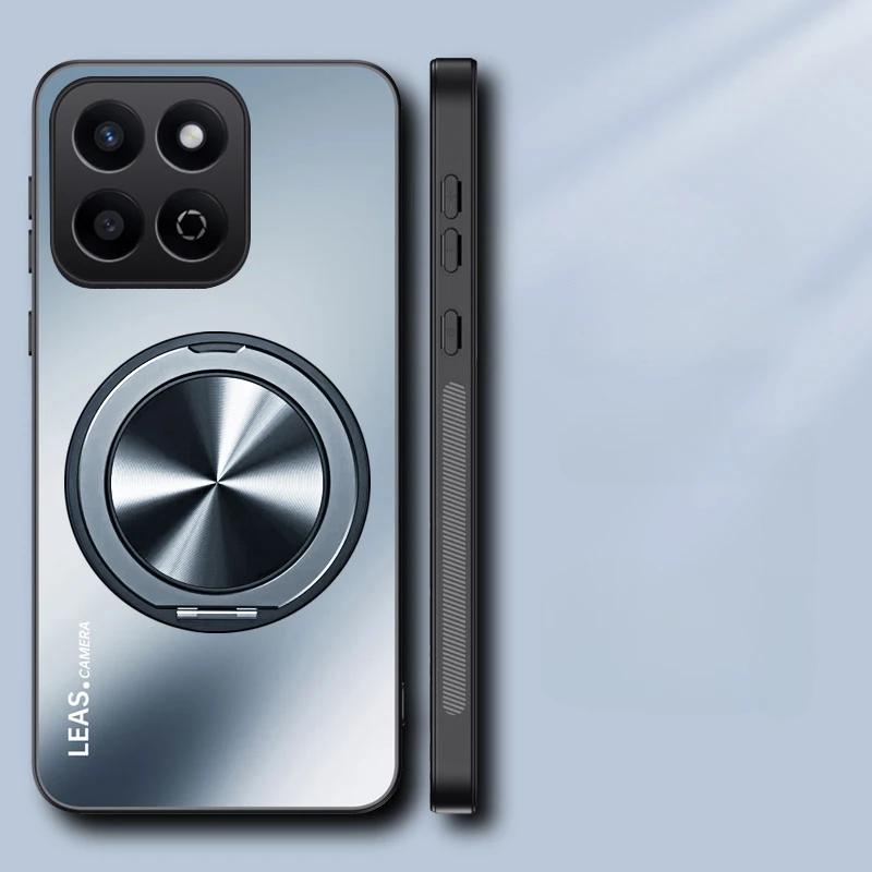 

Для Honor X6C AG Матовый Магнитный Держатель-Подставка Чехол для Телефона Для Honor X9C Smart X7C X8C X9B X8B X7B X6B Ударопрочная Твердая Задняя Крышка Бампер for Honor X7C синий