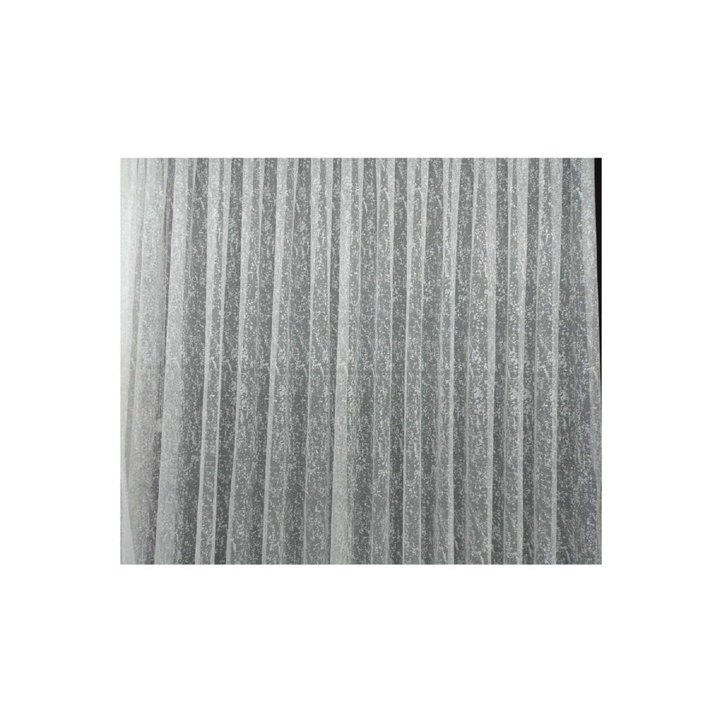 Slub Pattern Knitted Tulle Curtain 1/2 Pleat