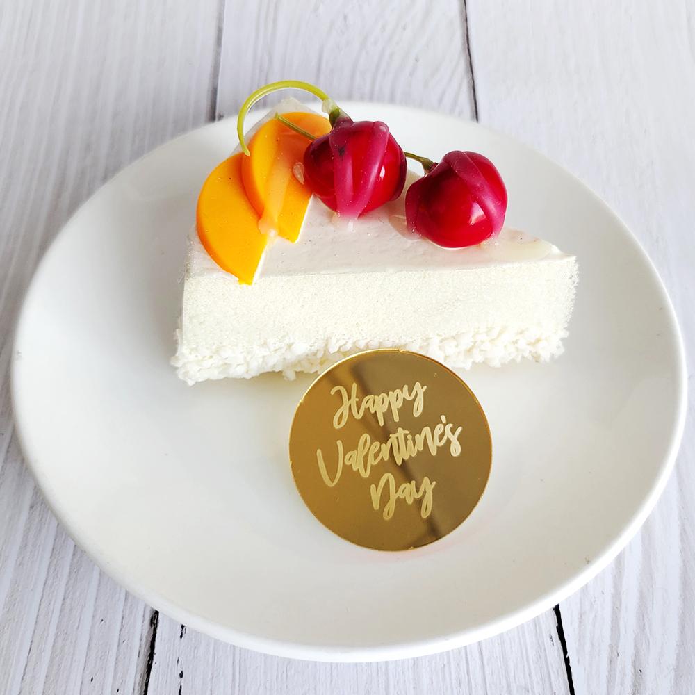 10Pcs Heart Shape Cupcake Topper Silver Gold Color Valentine's Day Acrylic Cake Decor for Party Lover's Party Decorations