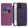 All-Inclusive Flip Case For Samsung Galaxy S25 Edge Magsafe Embossed PU Leather Card Slot Cash Pocket Soft Cover
