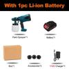 1500W 800ML 25000RPM Cordless Electric Spray Gun with 3Nozzle Flow Control Airbrush High Power Paint Sprayer