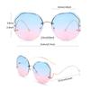 Fashion Sunglasses Women Metal Female UV400 Vintage Ladies Stylish Design Oversized Square Sunglasses For Women