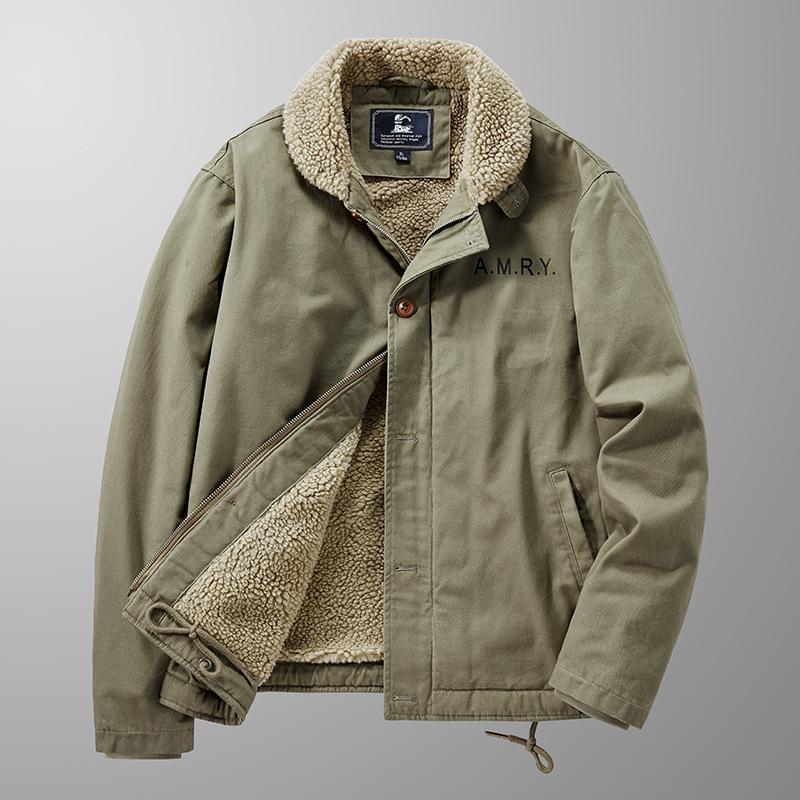 

Winter New Pure Cotton Thickened Sheep Cake Velvet Cotton Jacket Retro American Casual Large Size Work Clothes M