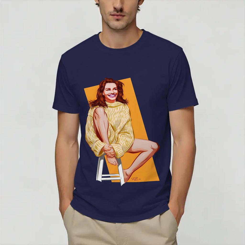 Julia Roberts 100 Cotton TShirt For Unisexs Summer Aesthetic T Shirts ONeck Novelty Tees Oversize Wholesale Tops