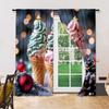 Versatile Polyester Transparent Curtains Home Decoration Ice Cream Use Bedrooms Living Rooms Curtain Set Of 2 Made Washable Area Ready