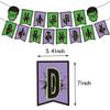 Hulk Birthday Decorations Party Set, Hulk Superhero Hero Movie Character Popular Kids Cute Funny Boy Girl Green Happy Birthday Garland Banner Balloons