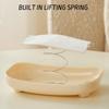 Modischer Spring-Lifting-Taschentuchhalter Rutschfest Staubdicht Serviettenpapierbox für Zuhause Arbeitszimmer Büro
