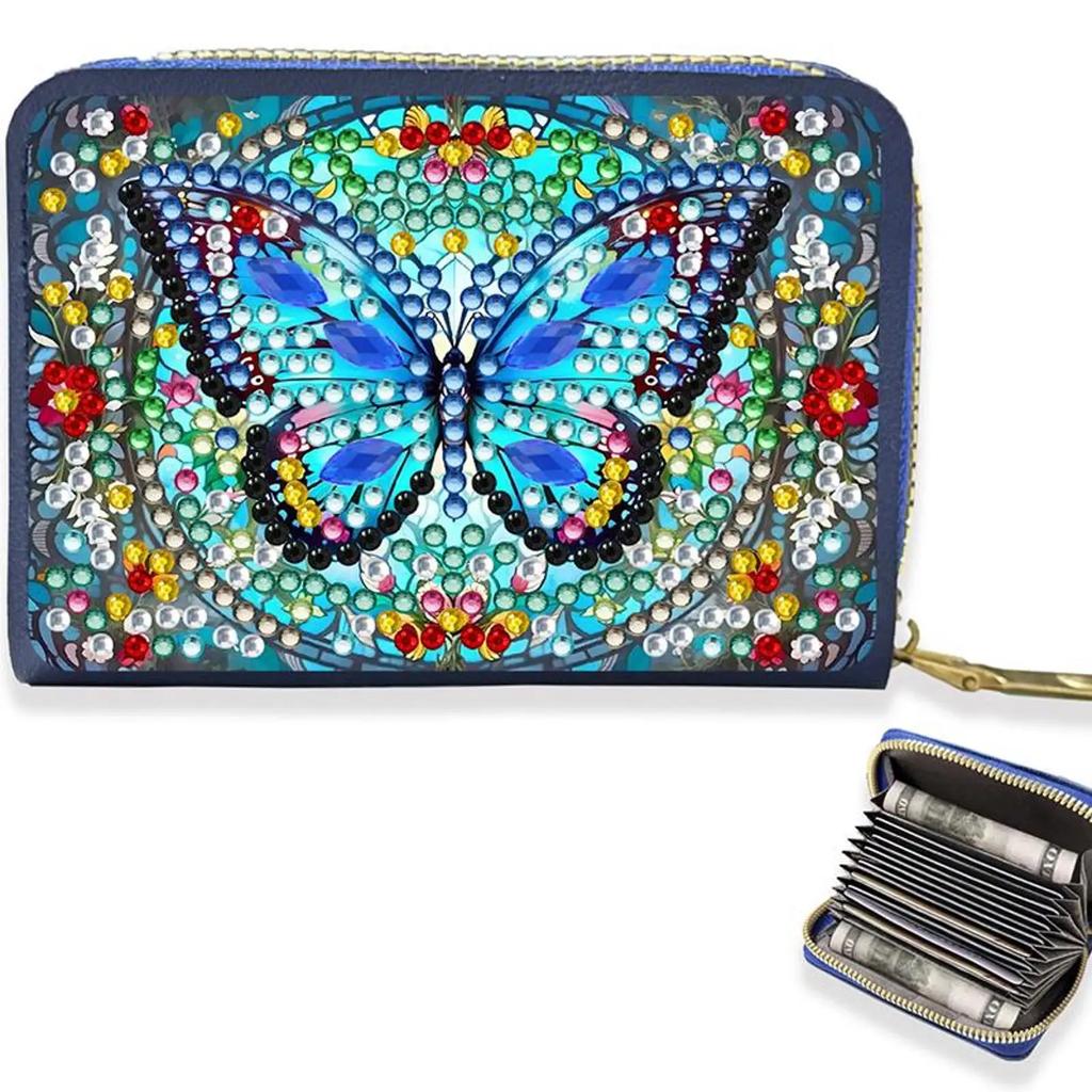 DIY Diamond Painting Card Holder Wallet Purse Diamond Art Wallet Pouch DIY Craft Gifts for Women