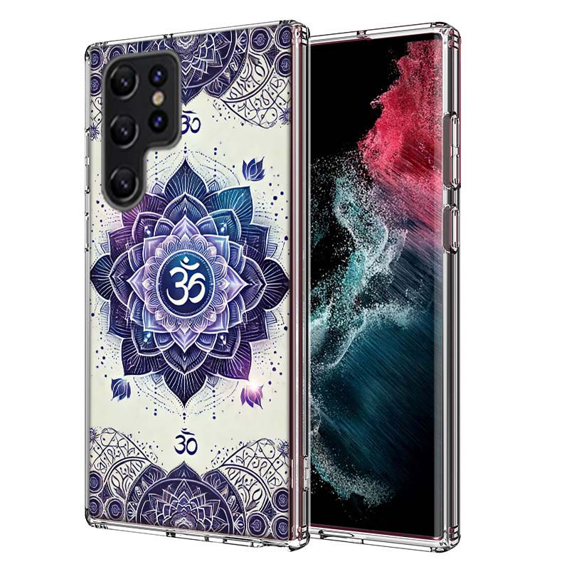 Om Symbol Meditation and Creativity Capa Phone Case For Samsung S26 Ultra S25 Edge Galaxy S23 S21 S20 S24 FE S22 S10 Plus Cover