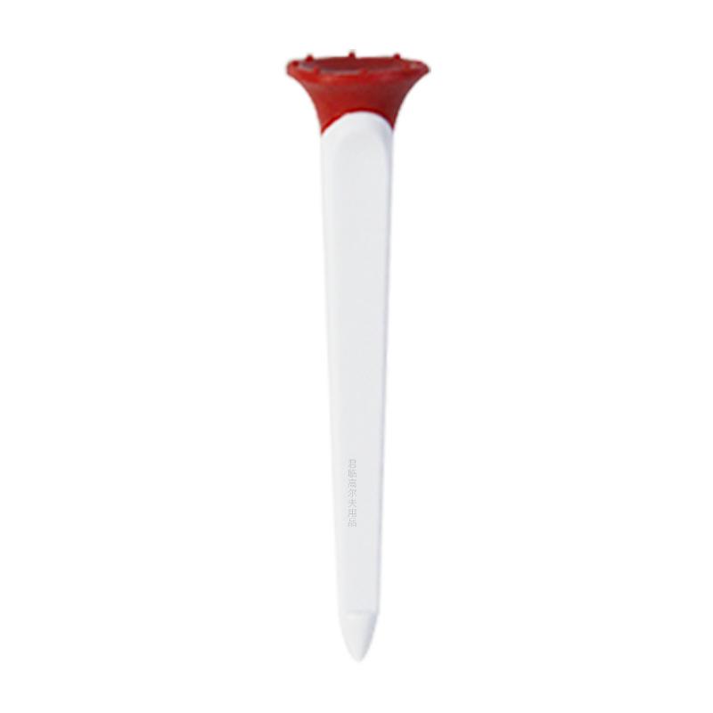 Durable Two-Color Square Golf Tee: ABS Plastic & Soft Rubber Cup Design