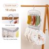 Socks Drying Rack With 18/26 Clips Underwear Baby Saliva Towel Space-Saving Multifunctional Household Dormitory Student Laundry