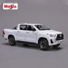 På lager Maisto 1:27 Toyota Hilux Pickup Series Simulering Legering Miniatyr Støpt Bilmodell Tilpasset Gutt Leketøy Samling Gave